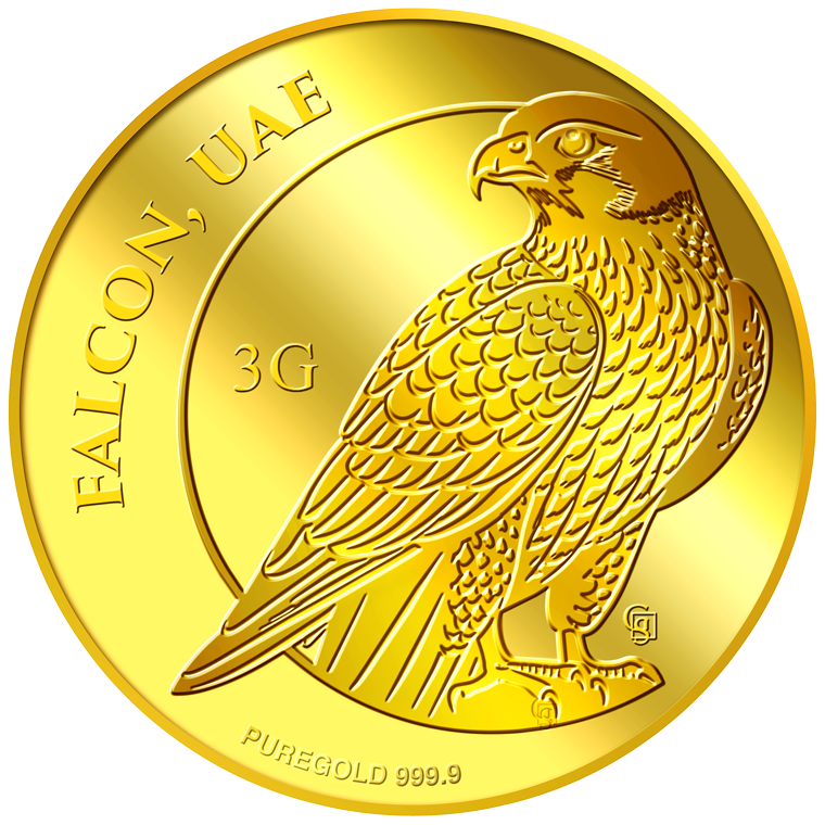 3g Falcon, UAE Gold Medallion