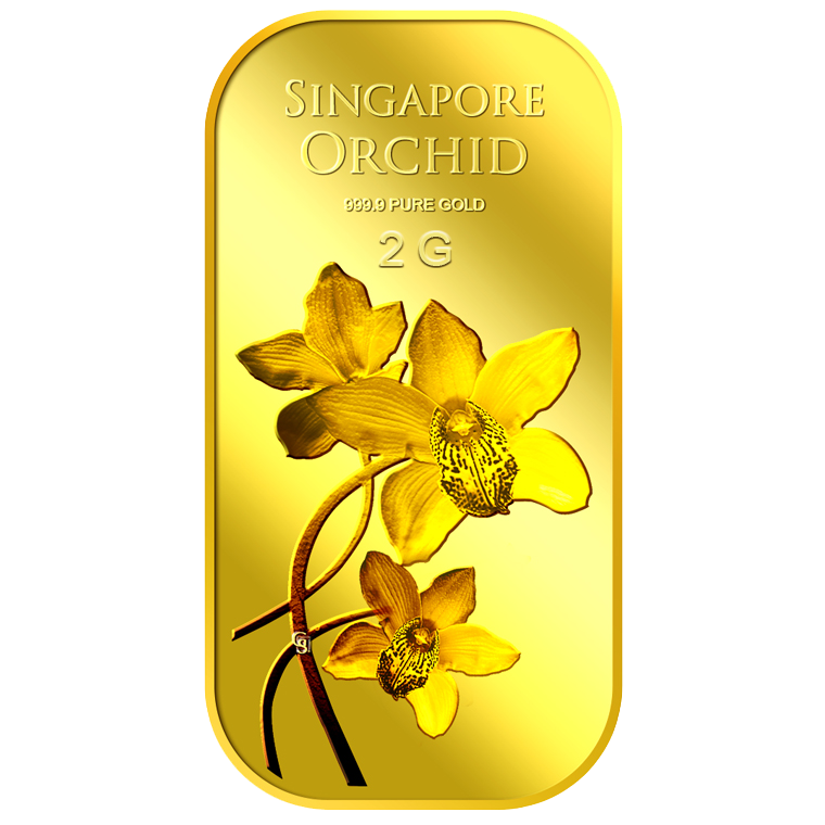 2g SG Orchid (Series 2) Gold Bar