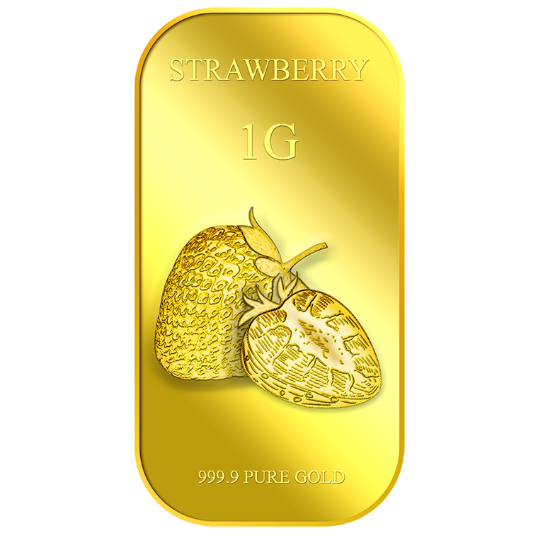 1g Strawberry Gold Bar